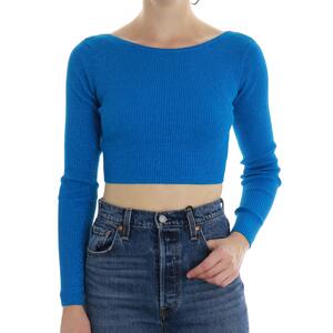 MAGLIA INCROCIATA AZZURRO